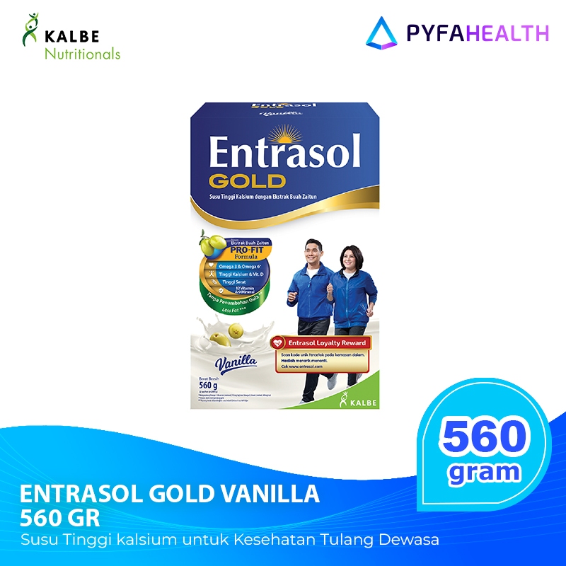 

Entrasol Gold Vanilla untuk Kesehatan Tulang Dewasa - 560 gr