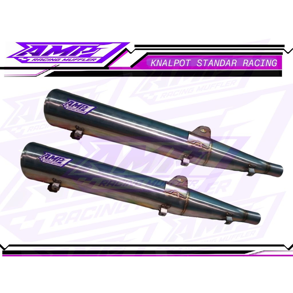 KNALPOT RACING WAVE 125 ORIGINAL AMP1 MUFFLER SUPRA FI KHARISMA KIRANA SUPRA FIT RACING EXHAUST