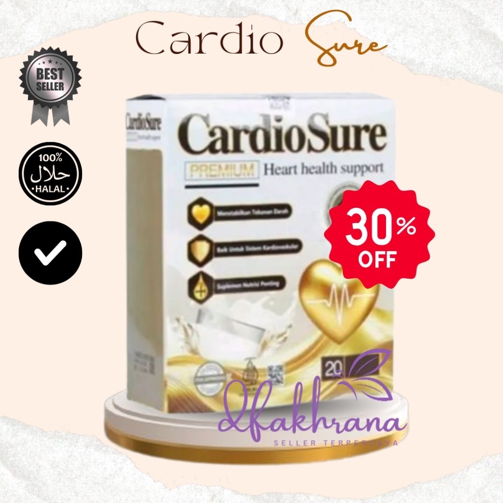 

CARDIOSURE ASLI 1 BOX - Susu Herbal Atasi Kesehatan Jantung & Kolestrol 100% Original