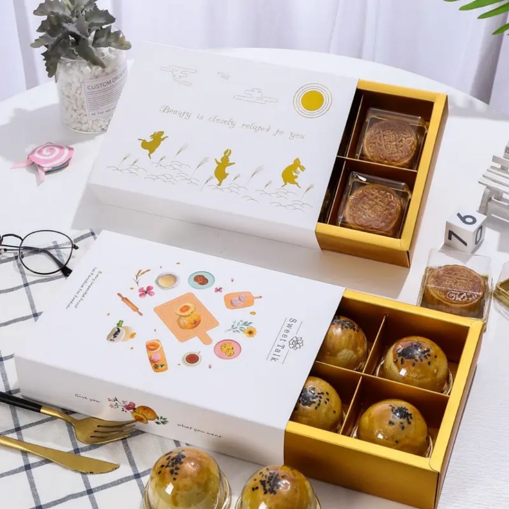 

5Pcs Kotak Box Nastar Pia Mooncake 80g | Kotak Dus Hampers Kue