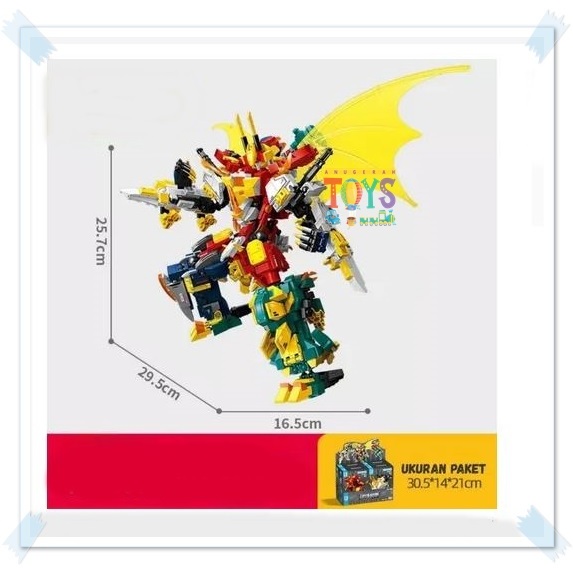 Sembo block 4 in 1 Robot - Dragon Emperor 103410-103413