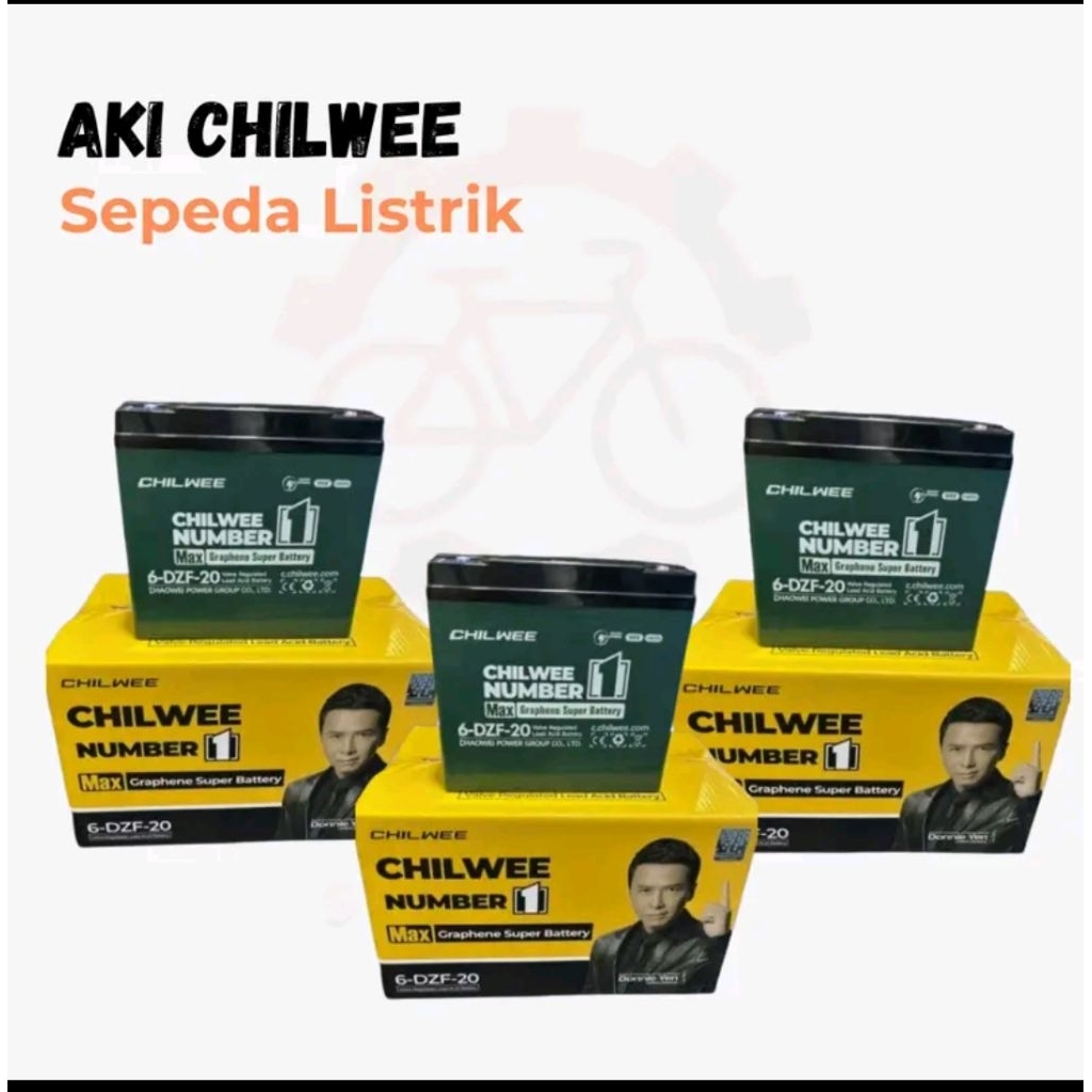 AKISEPEDALISTRIKCHILWEE12volt20ah/baterai motor listrik