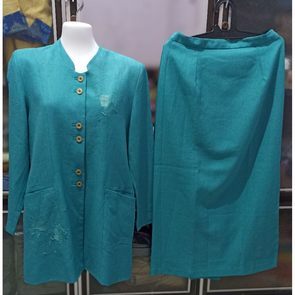 setelan seragam kantor wanita preloved