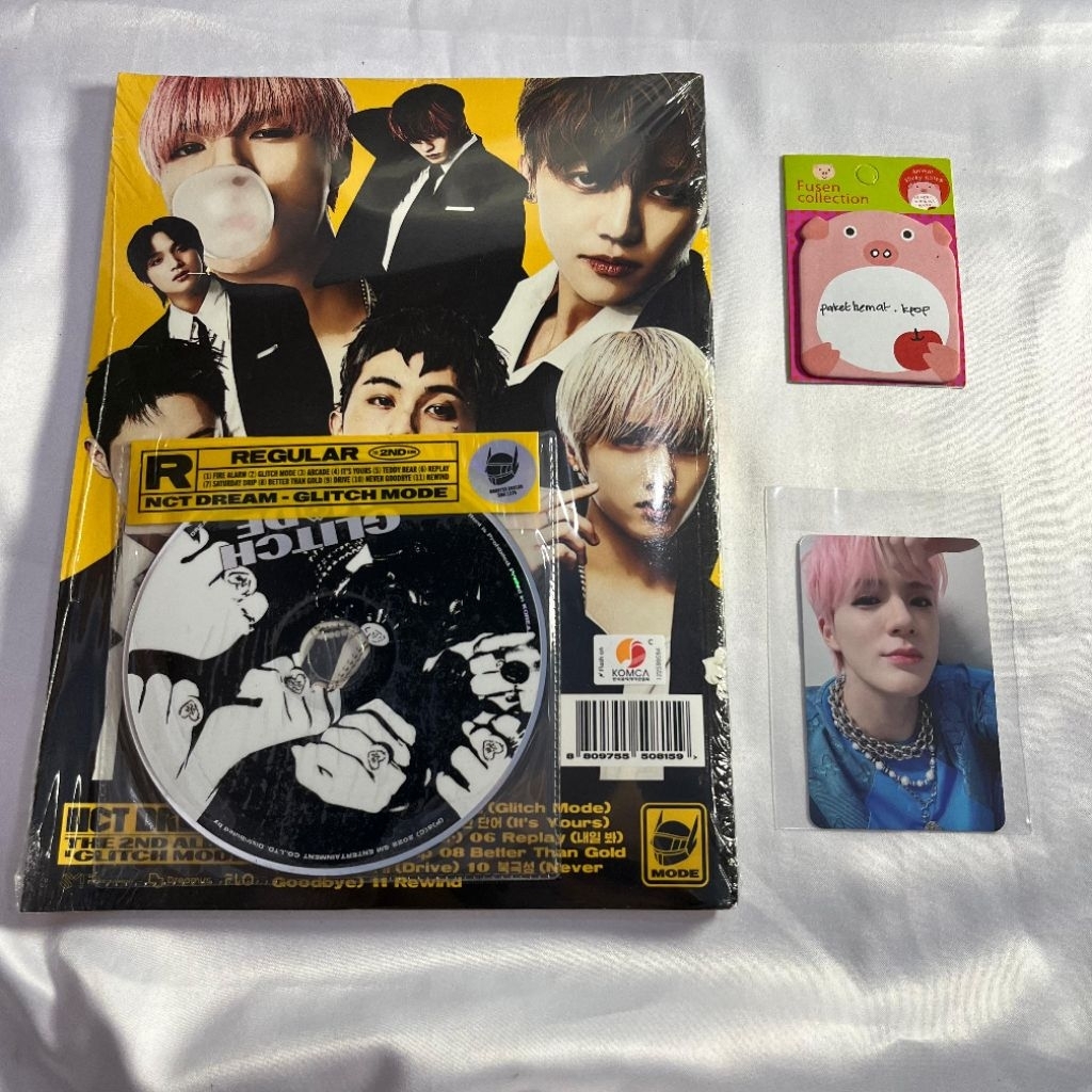 [Free PC Official] Album + POB Glitch Mode Photobook NCT Dream Versi Jeno
