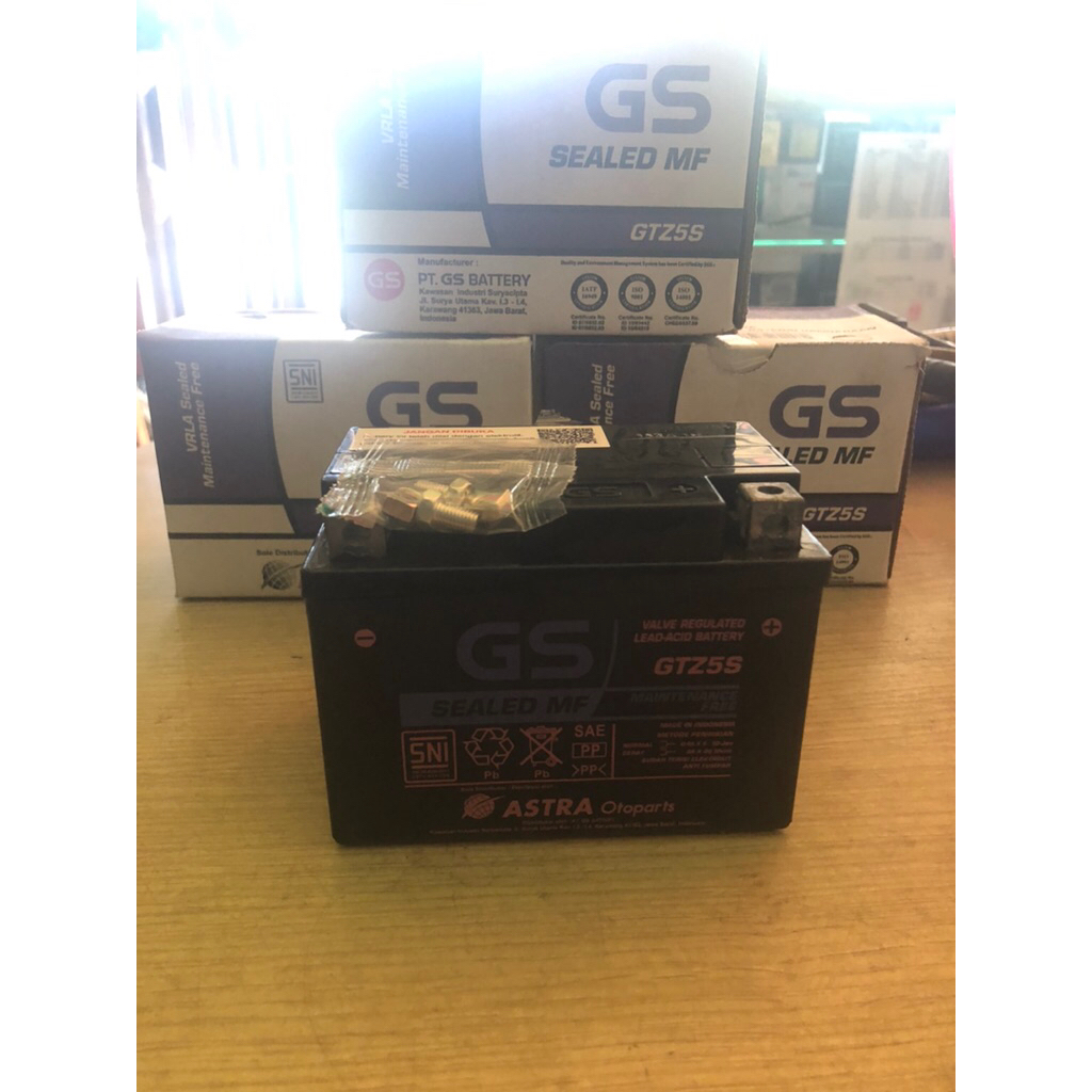 Aki motor GS GTZ 5S