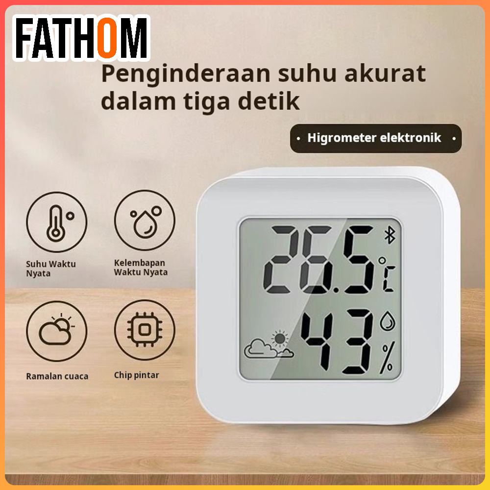 Termometer Dalam Ruangan Untuk Rumah Tangga Akurasi Tinggi Digital Pemasangan Dinding Kamar Bayi Suh