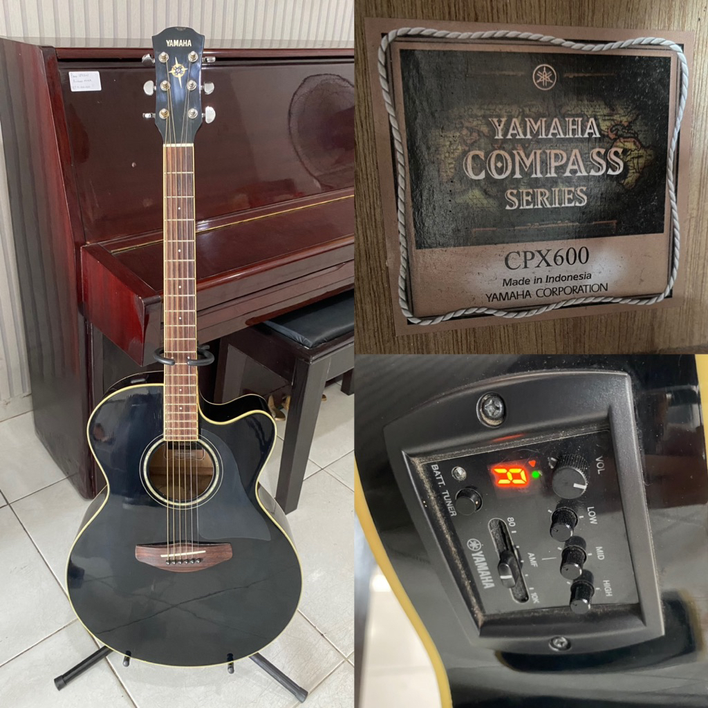 GITAR SECOND ORIGINAL AKUSTIK ELEKTRIK YAMAHA CPX600
