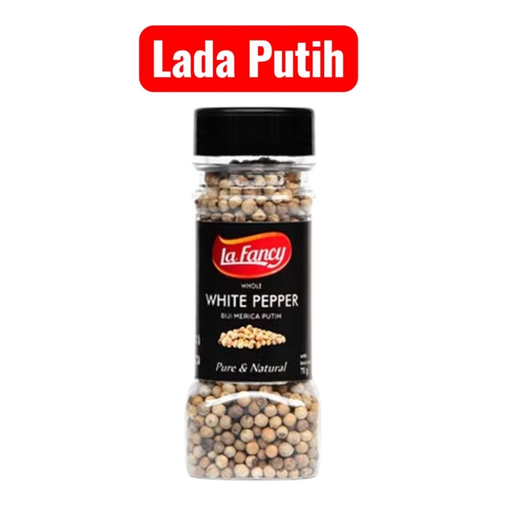 

Lada Putih white pepper biji merica putih 70gr