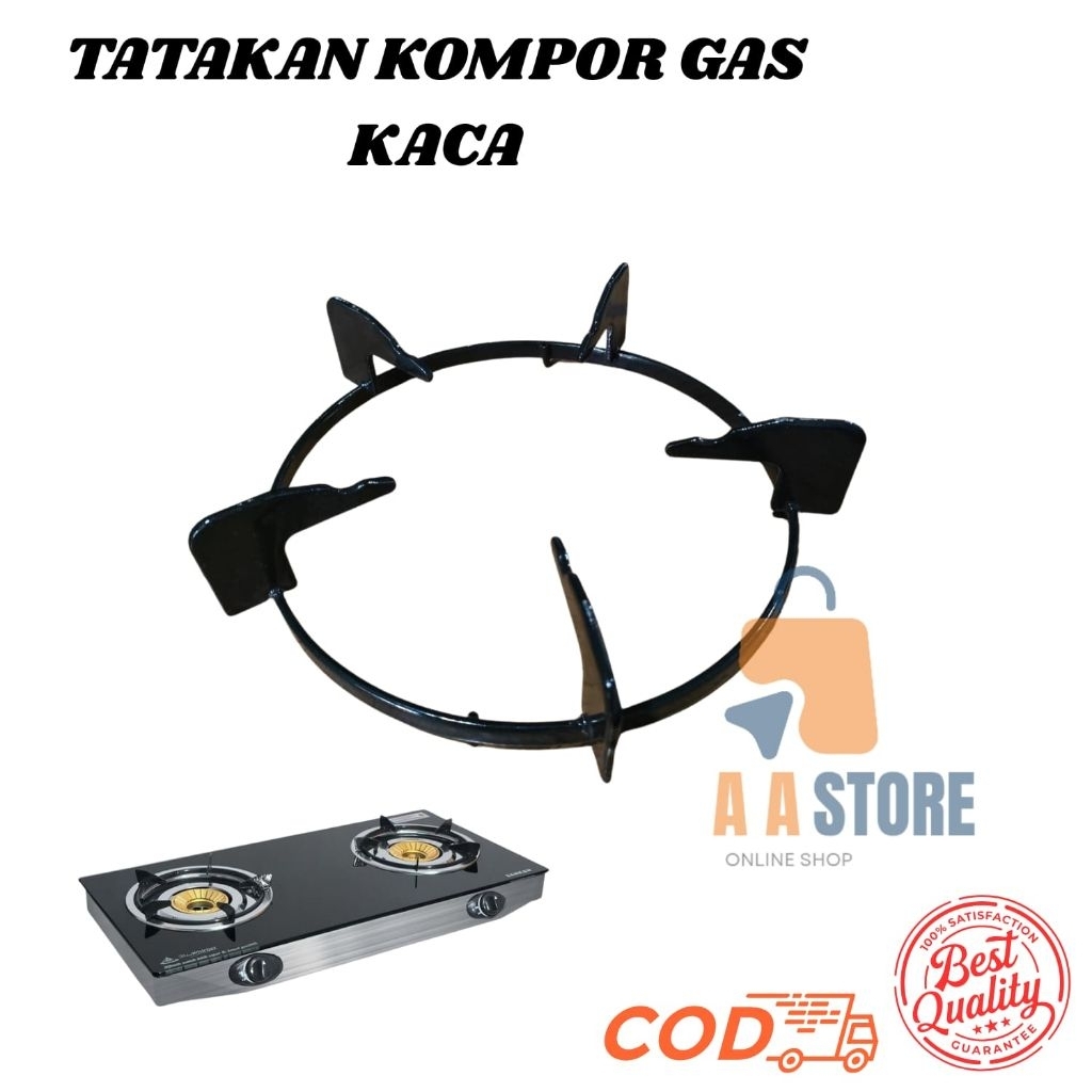 TUNGKU TATAKAN KOMPOR GAS KACA 20CM / TATAKAN KOMPOR GAS BARA / TATAKAN KOMPOR GAS SANKEN