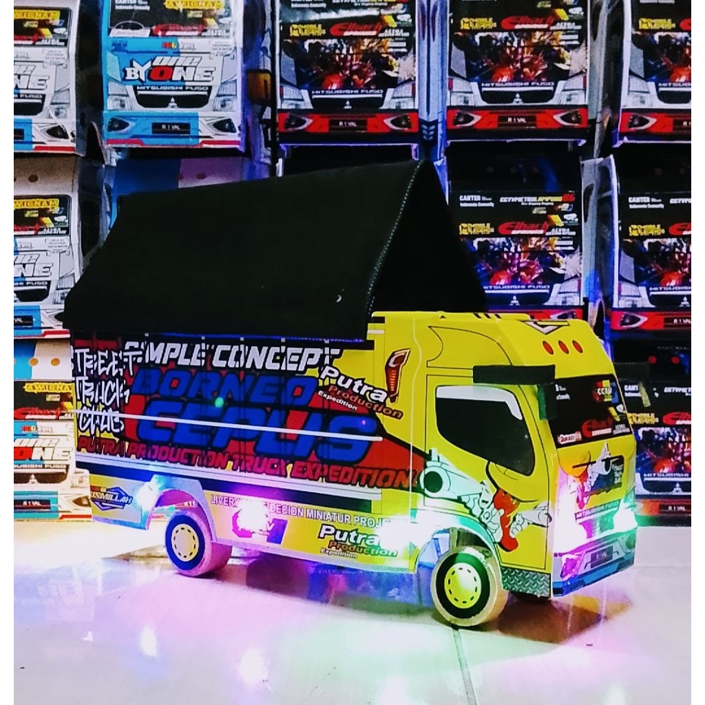 MINIATUR TRUK OLENG FUL KAYU BONUS TERPAL, MINIATUR TRUK OLENG, MINIATUR TRUK, SOUND, MINIATUR TRUK 