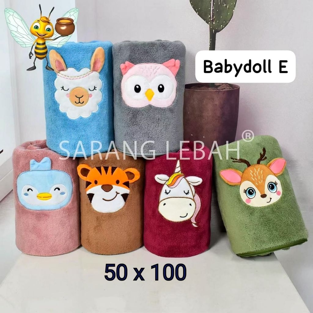 Handuk Bayi Lembut Handuk Mandi Anak Bayi Microfiber