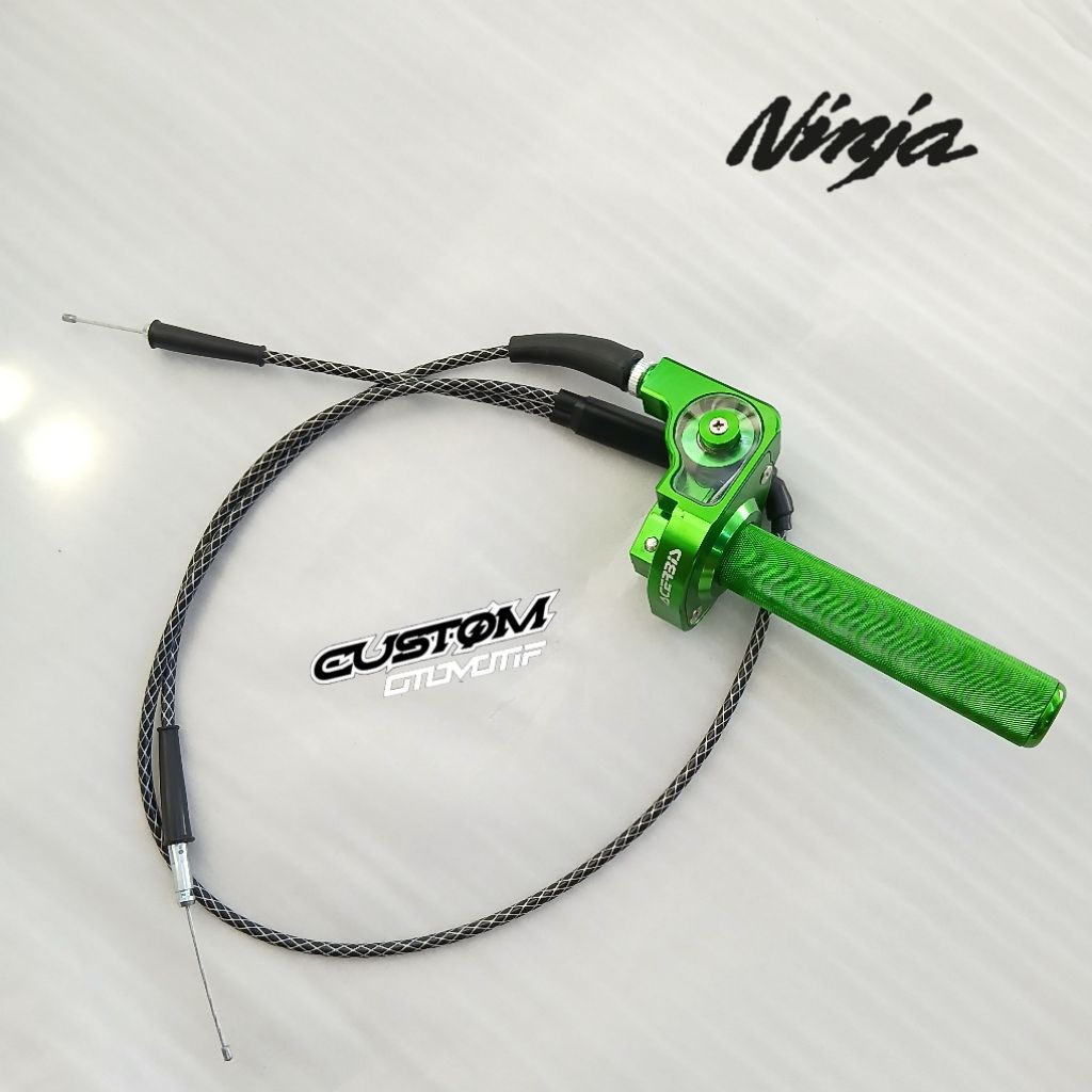 Gas spontan Acerbis CNC V1 pnp ninja kabel karbon cabang Ninja R Ninja RR Ninja SS