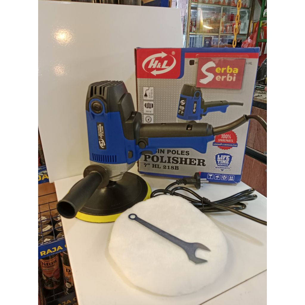(HL 218B 7" HNL POLES) Mesin polish polisher 7" elektrik