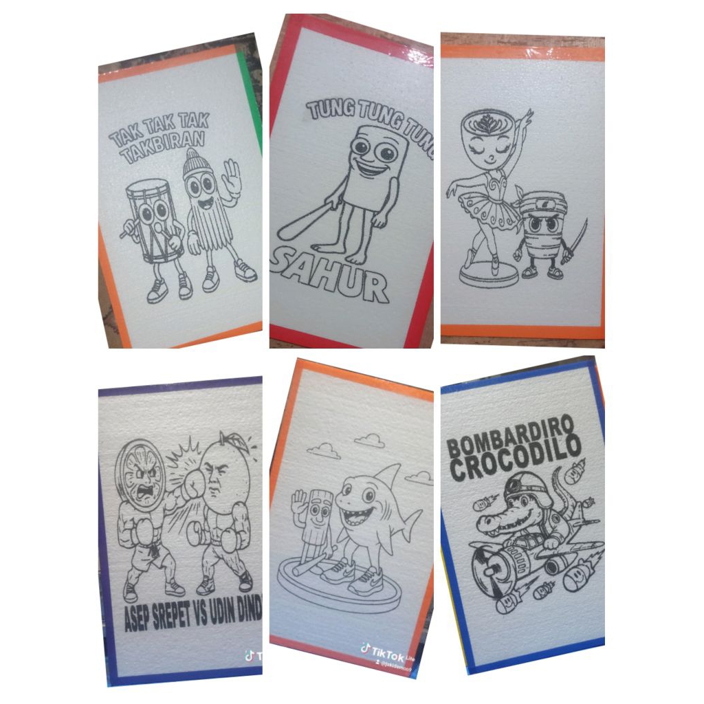 STEREFOAM LUKIS MEWARNAI 50 LEMBAR