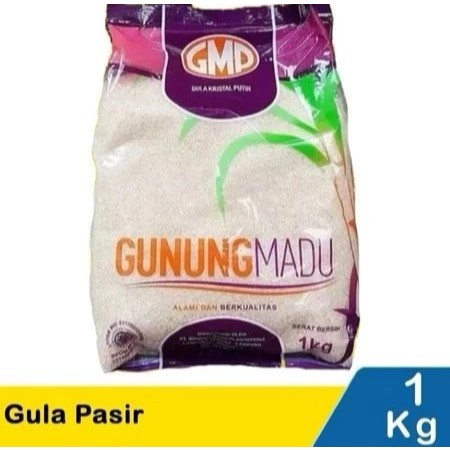 

GMP Gula Pasir 1kg Murni Tebu Pilihan Gunung Madu / Gula Pasir 1kg
