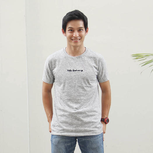 Kaos Pria Dewasa Distro Estetik Baju Cowok kekinian Polo Exchange Bahan PE Tuton M, L, XL, XXL 10078