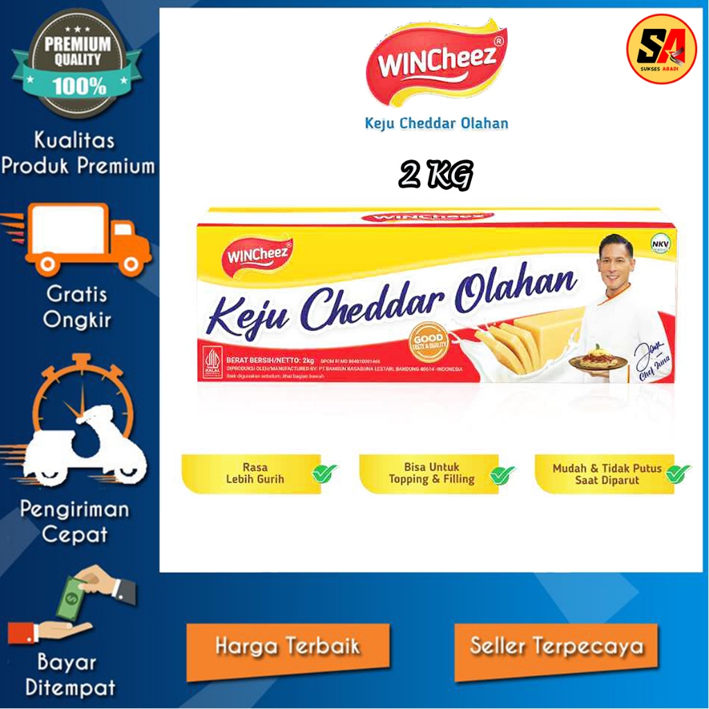 

Wincheez Keju Cheddar Kemasan 2 KG