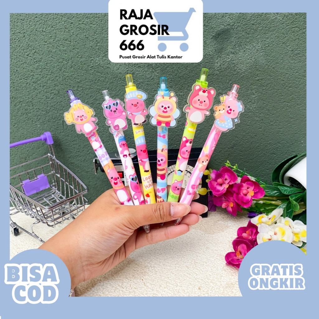 

PULPEN CETEK AKRILIK LOOPY PC-2033 PEN LUCU IMUT KADO UNIK SOUVERNIR