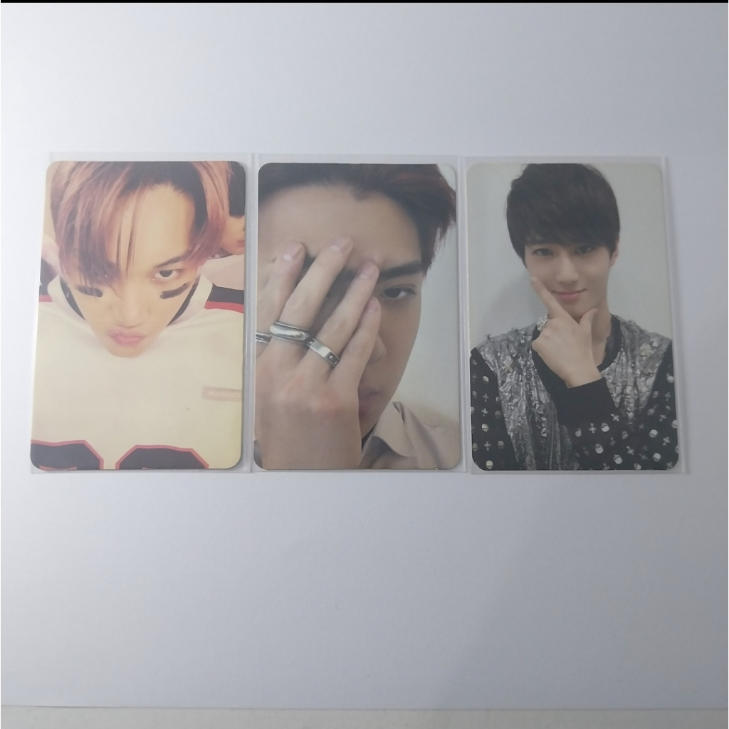 EXO Photocard PC Kai Love Me Right, PC Sehun tempo adante, PC Suho Mama