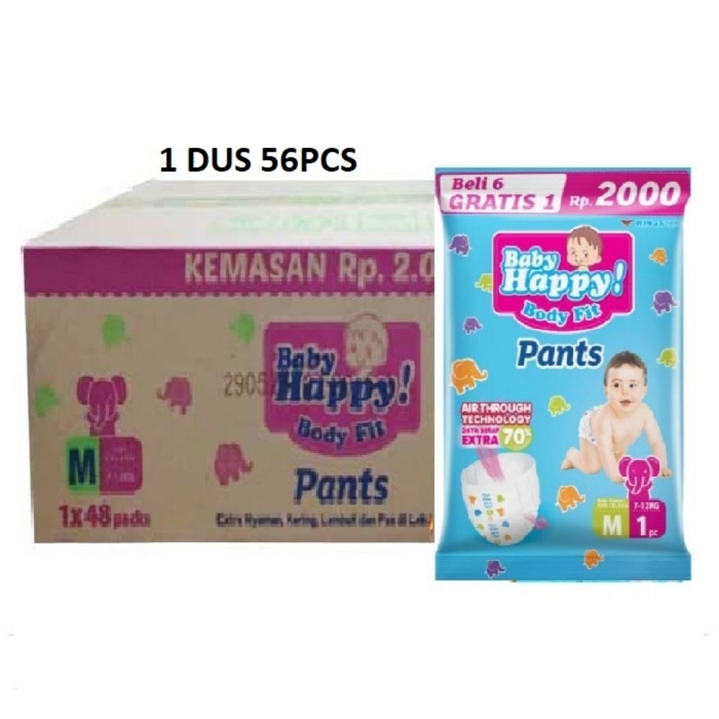 Pampers Baby Happy M kemasan Renceng 1 Dus