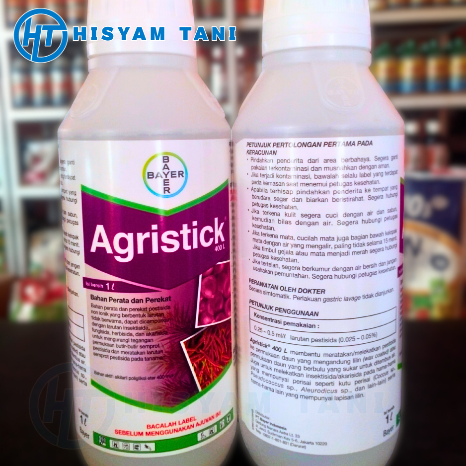 AGRISTICK 1 LITER PEREKAT ALKYLARIL POLIGLIKOL ETER 400 G/L PENEMBUS PEREKAT PERATA PESTISIDA 100% O