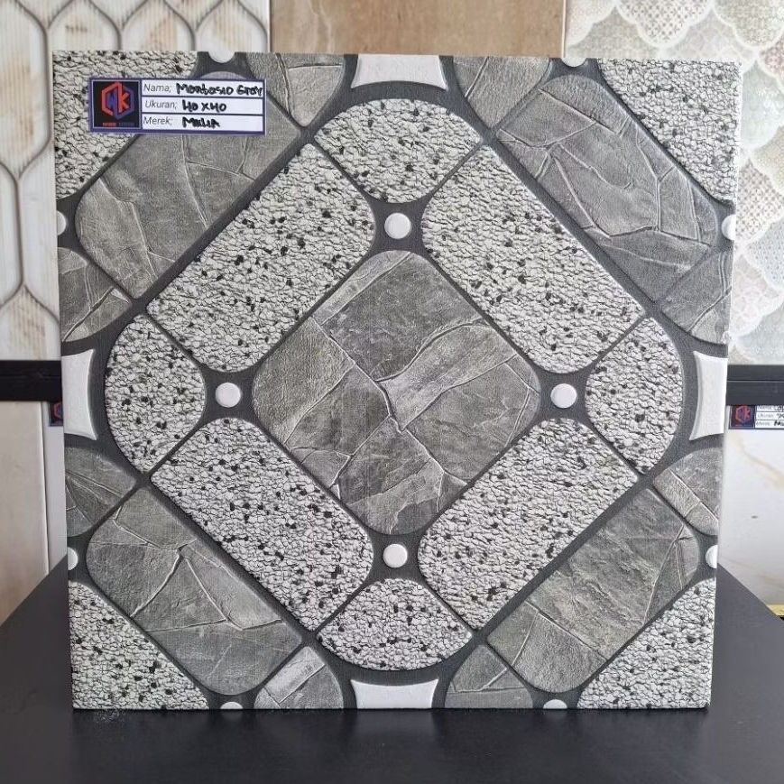Keramik Lantai 40x40 Montasio Grey || Mulia Tile