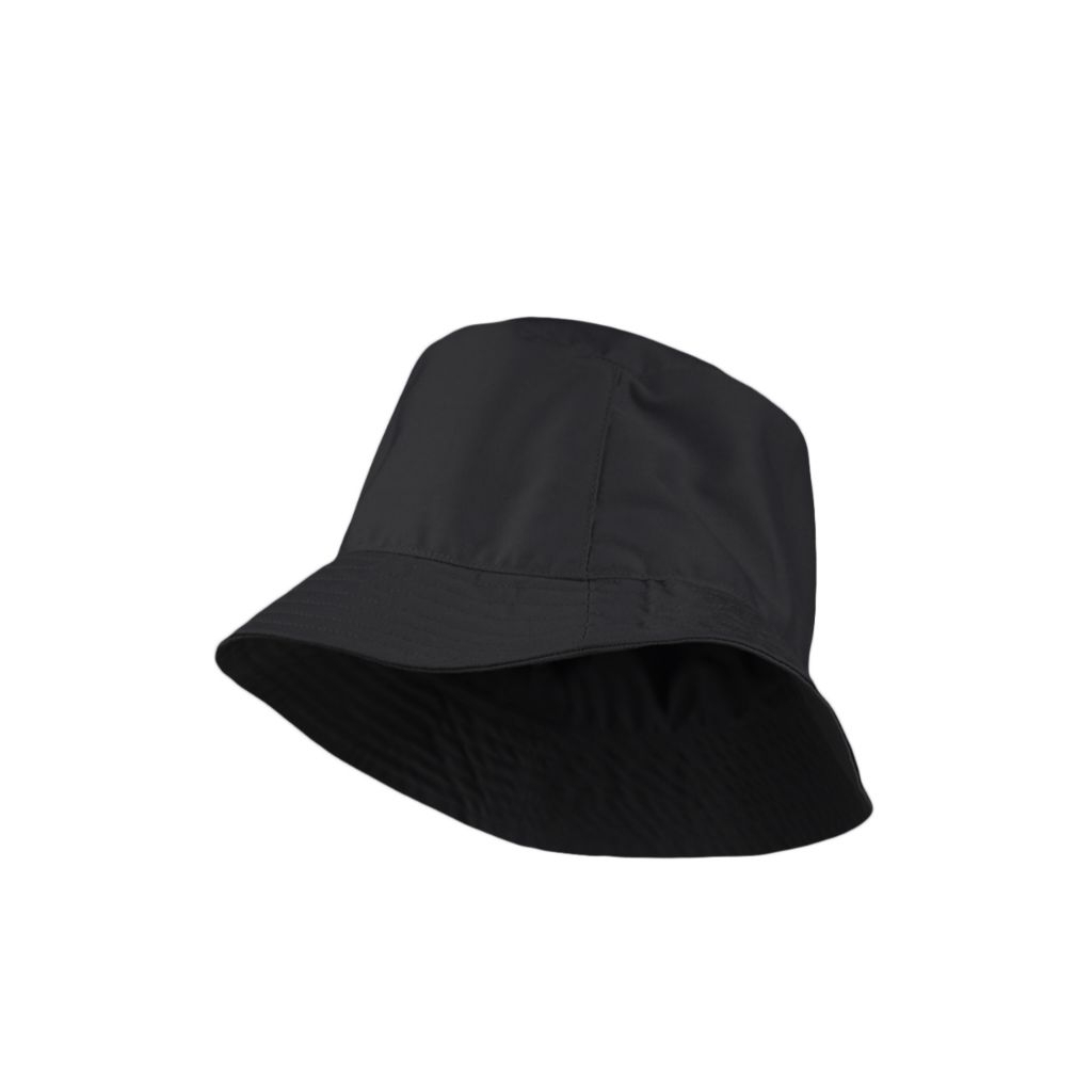Lawna - Topi Bucket Korea Bolak Balik Polos Hitam
