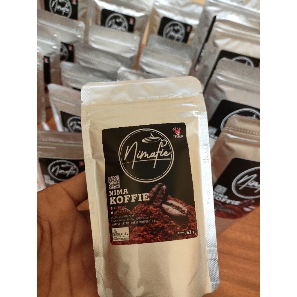 

Kopi Bubuk Semendo 63 gram | Kopi Hitam Murni 100% | NIMAFIE