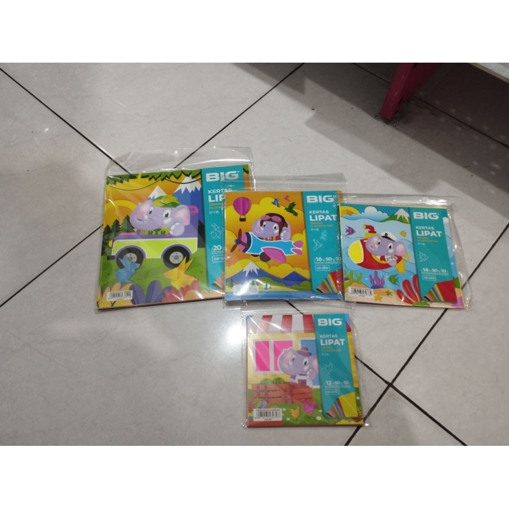 

KERTAS ORIGAMI/KERTAS LIPAT DUA SISI MERK BIG