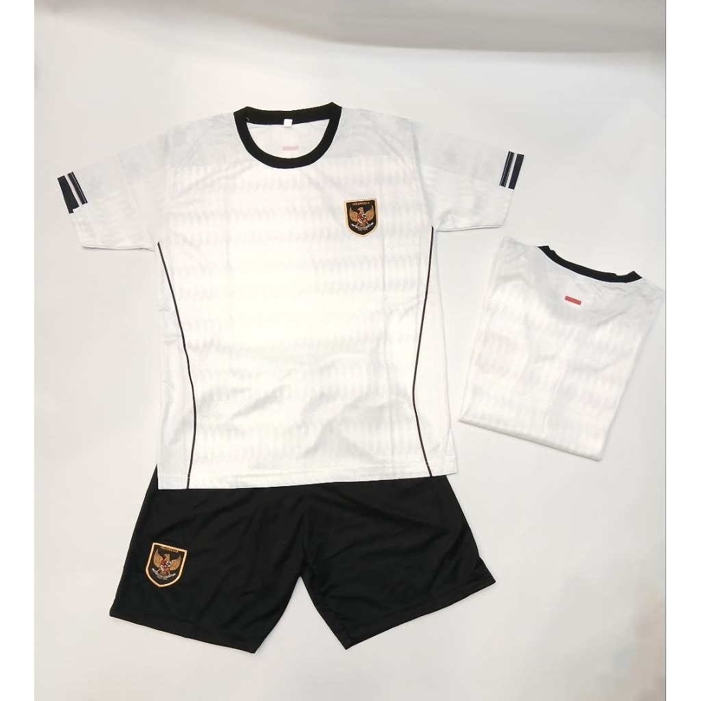 setelan anak sepak bola tim nas putih 2025 terbaru jersey bola