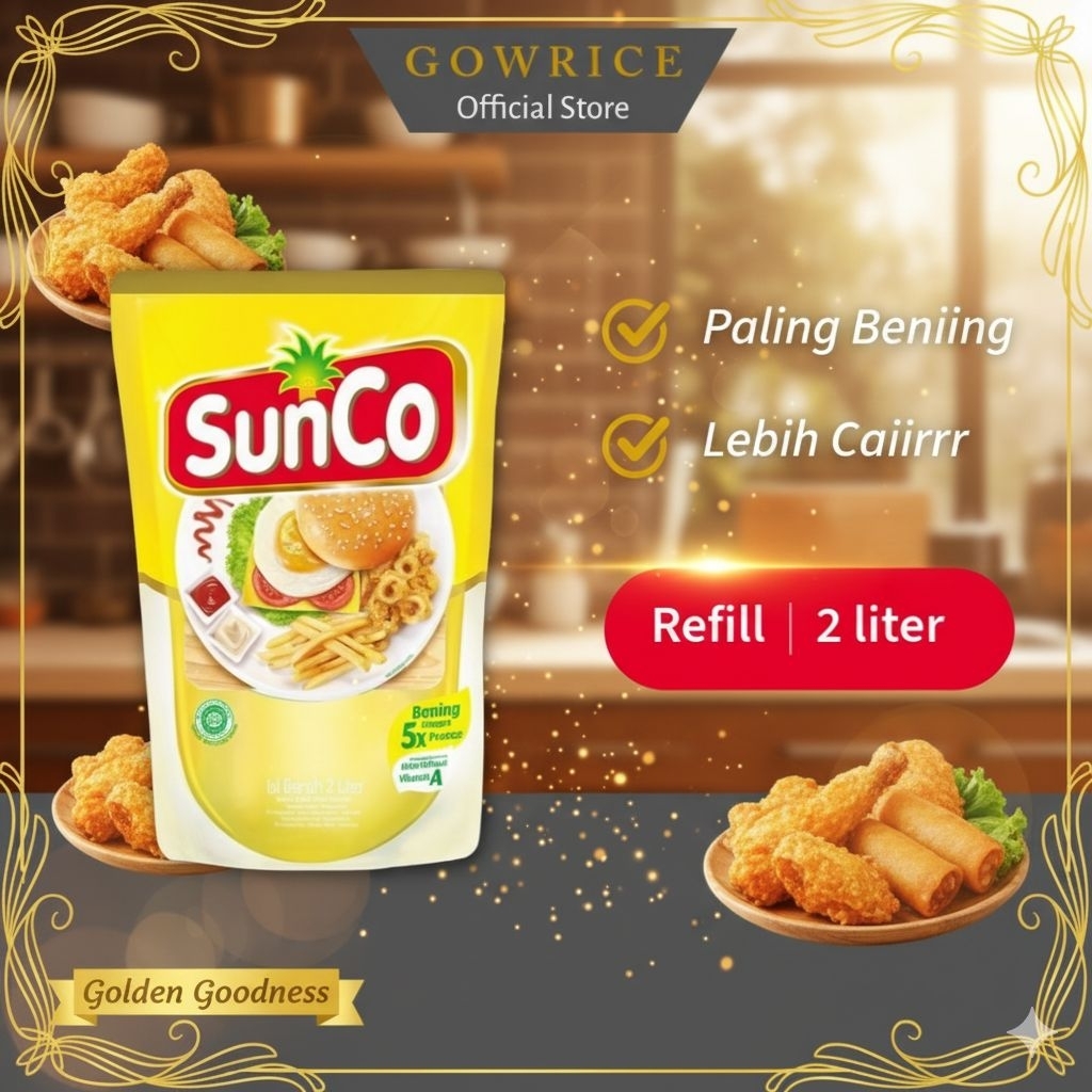 Minyak Goreng SunCo 2 Liter Refill/Pouch Grosir - BA01