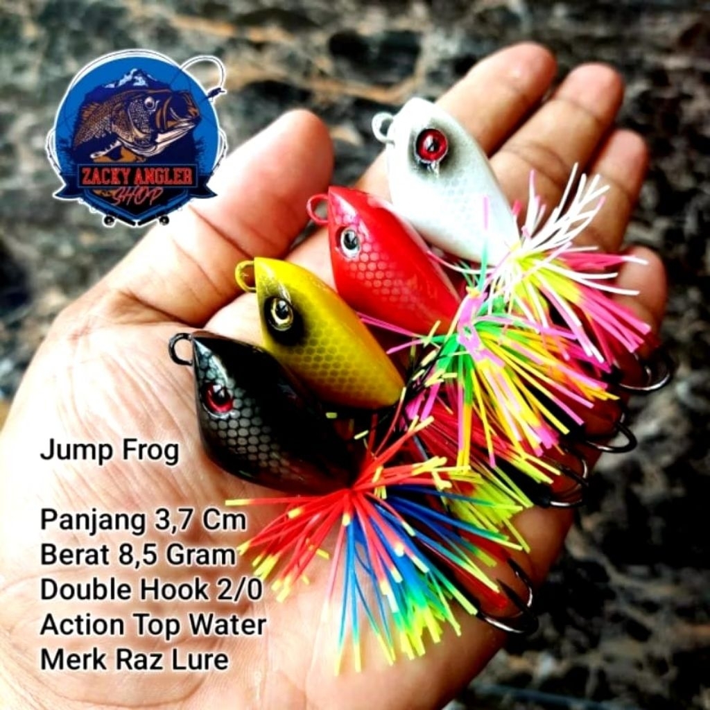 Jump Frog Triangle RAZ Lure 3,7 Cm Umpan Casting Gabus