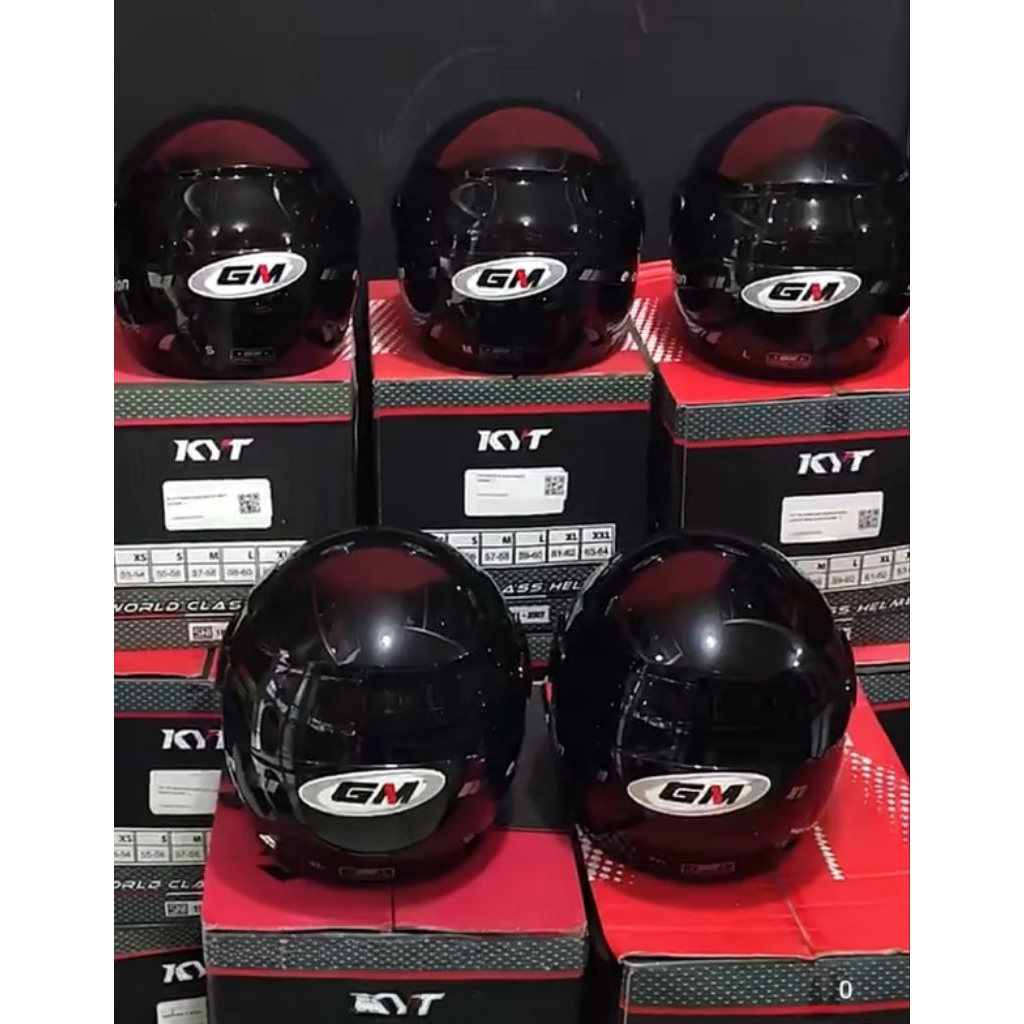 GM Helm Evolution Half Face Hitam SNI