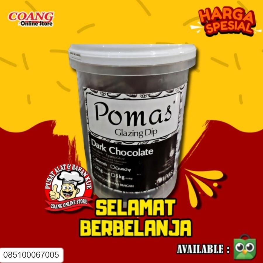 POMAS GLAZE COKLAT 1 KG