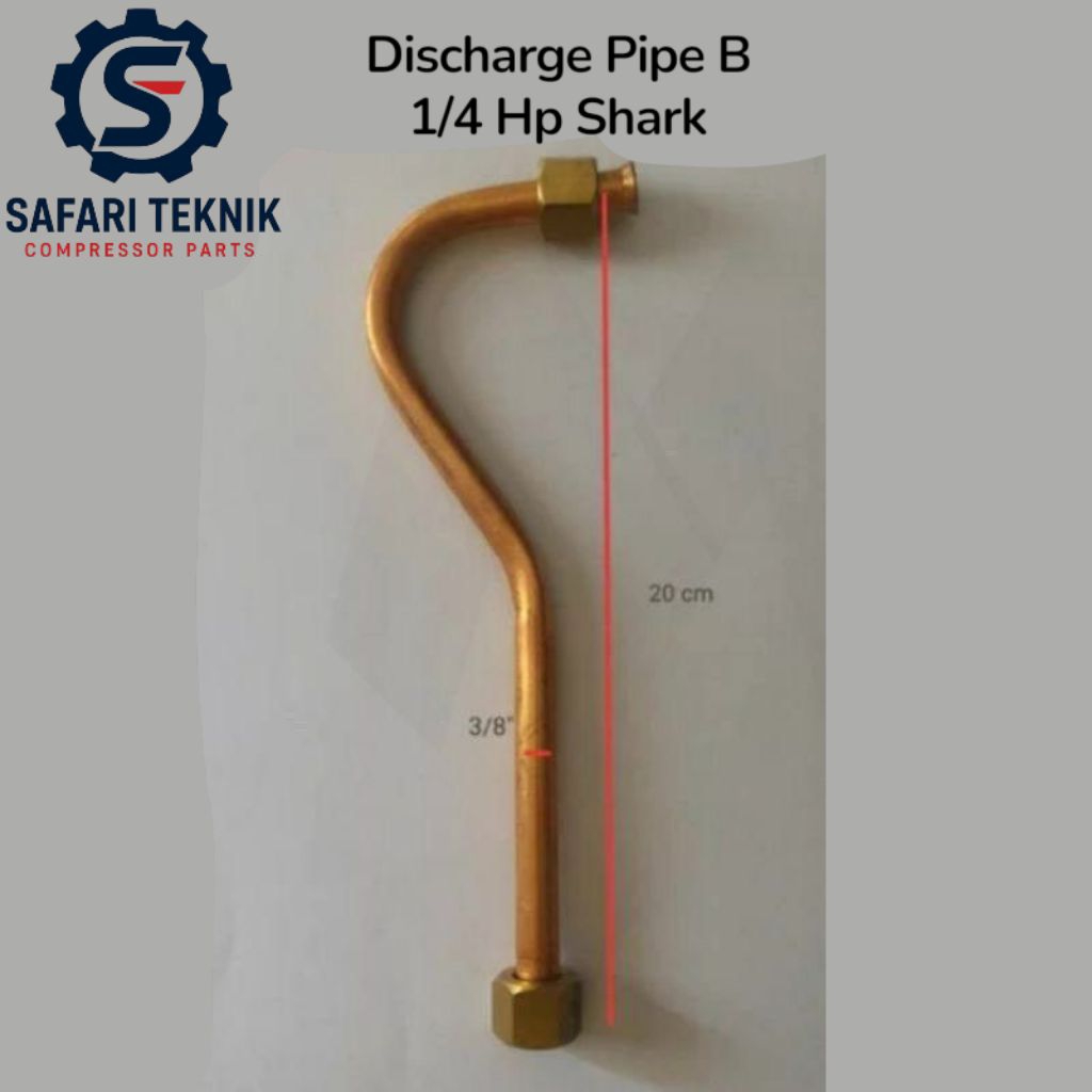 Pipa kompresor shark 1/4 hp