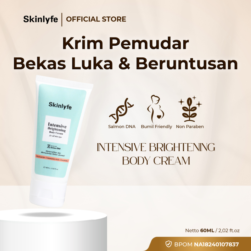 Skinlyfe Penghilang Bekas Luka Pencerah Badan Pemudar Bekas Luka dan Koreng Salep Penghilang Koreng