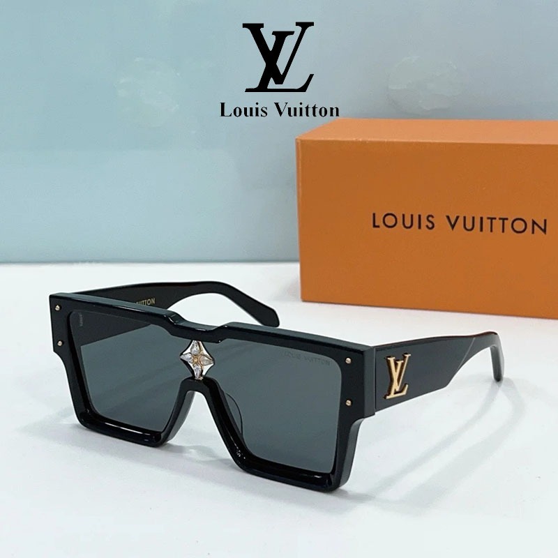 Kacamata Louis Vuitton Cyclone Sunglasses Original Black for Men and Women Z1578E Z1583E