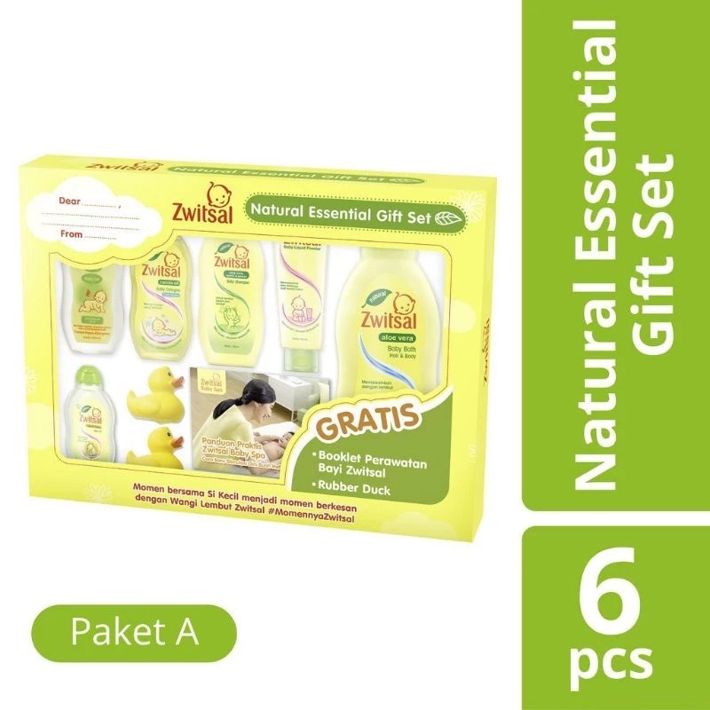 Zwitsal Essential Baby Gift Set Hampers Bayi Zwitsal Natural Paket Perlengkapan Bayi Set