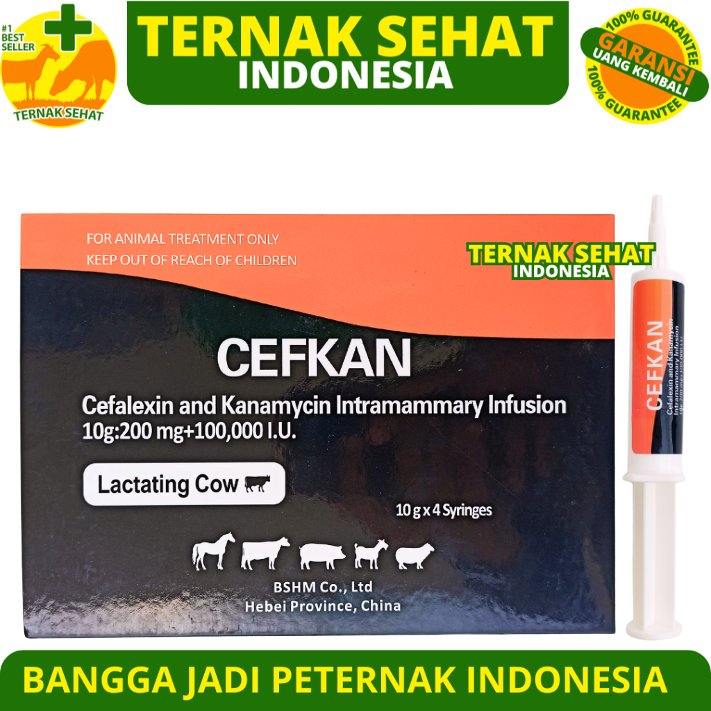 CEFKAN 10 GRAM - Obat Hewan Mastitis Kambing Sapi - Obat Mastitis Laktasi Ampuh Kambing Sapi Like Bi
