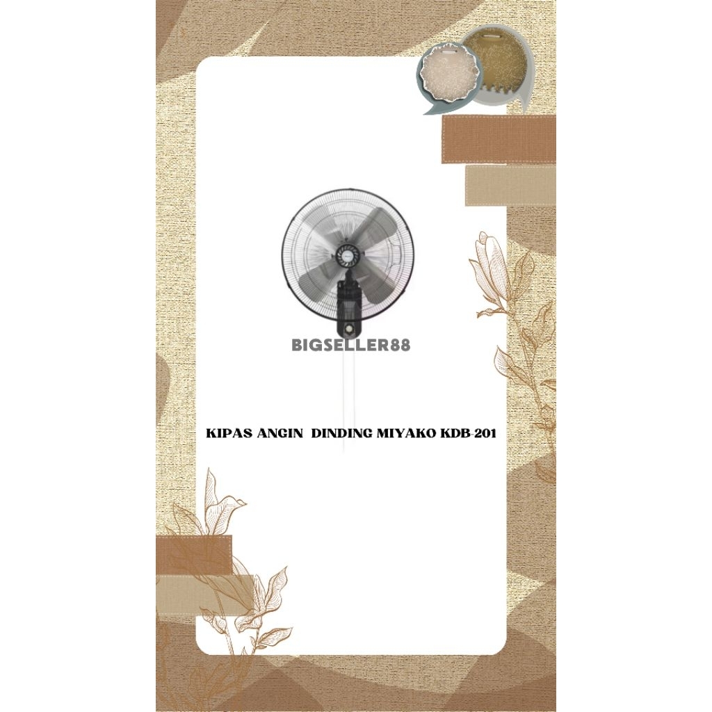 KIPAS ANGIN  DINDING MIYAKO KDB-201
