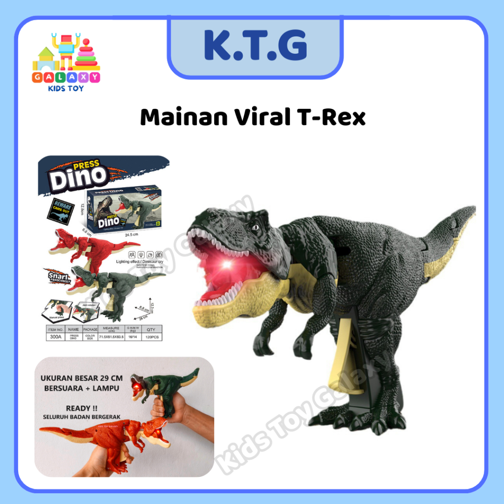 Mainan Viral Dinosaurus T-Rex uk. LEBIH BESAR