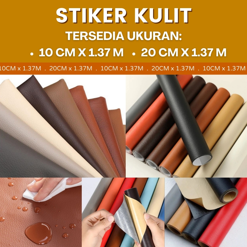 Sticker Kulit Tambal Sofa Kursi Jok Stiker Kulit Reparasi Jok Motor Dengan Lem Perekat Tahan Air