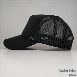 Topi Polos Trucker Polos lengkung setelan warna hijau army Hitam Navy Blue Marun Biru Abu Hijau Mera