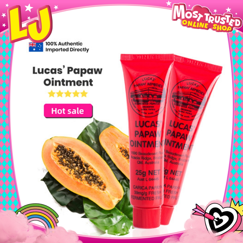 Lucas Papaya Lip Balm, lip balm antibakteri untuk bibir pecah-pecah dan bekas luka