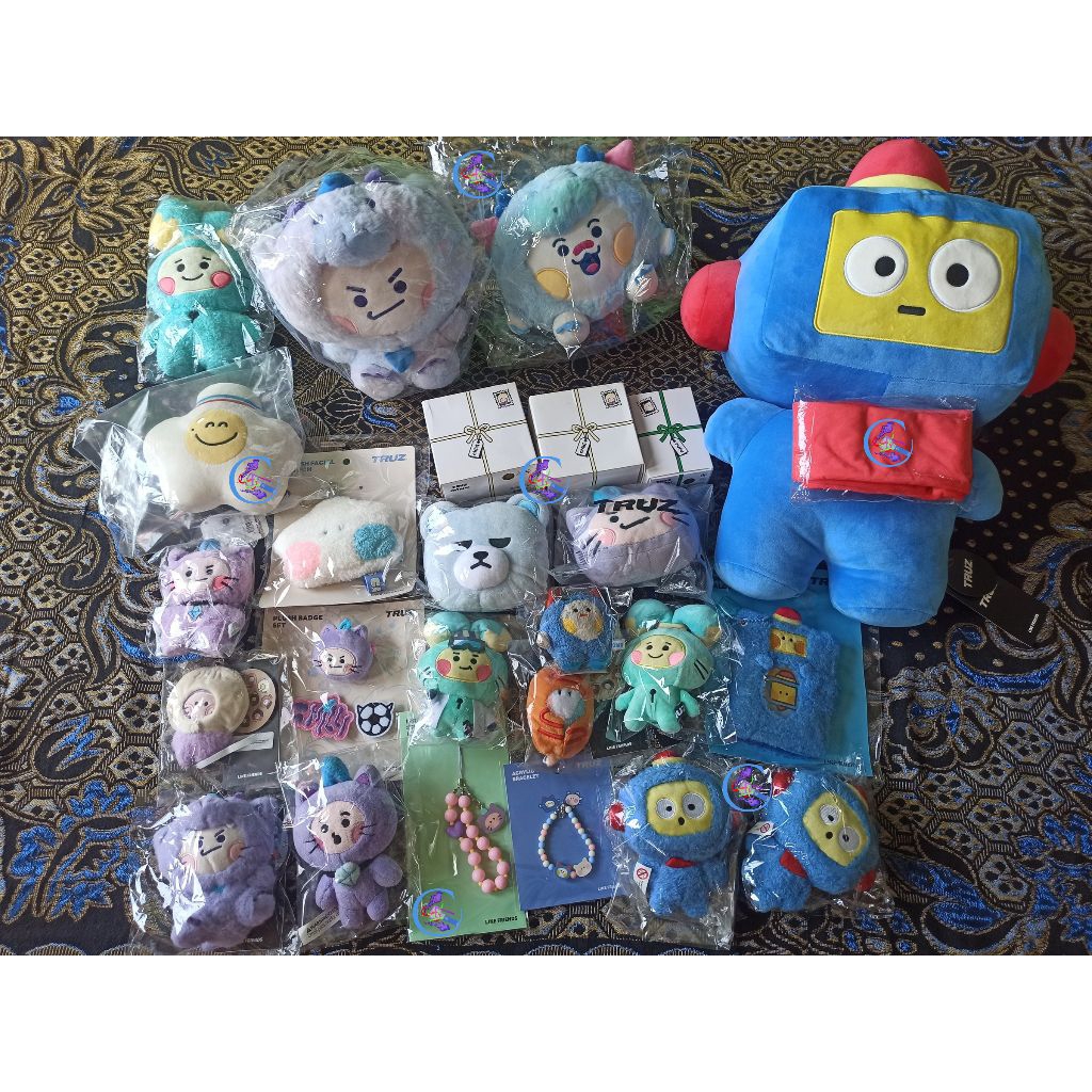 [READY STOCK] TRUZ LINE FRIENDS TREASURE OFFICIAL CHILLI ROMY LAWO HIKUN SOM RURU WOOPY KRUNK PEN GE