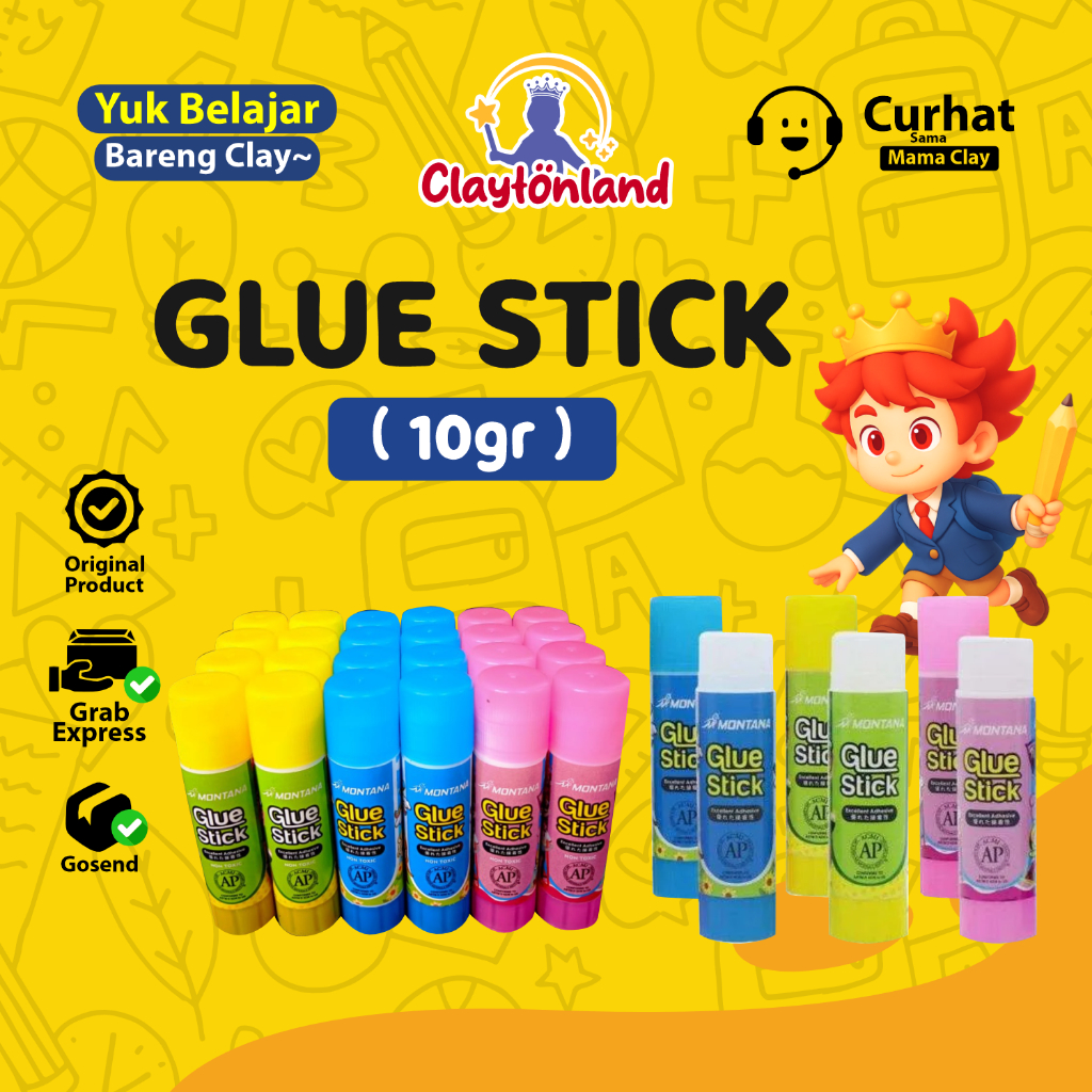 

Lem Glue Stick / Lem Kertas Kecil 10gr / Glue Stick Fancy Murah