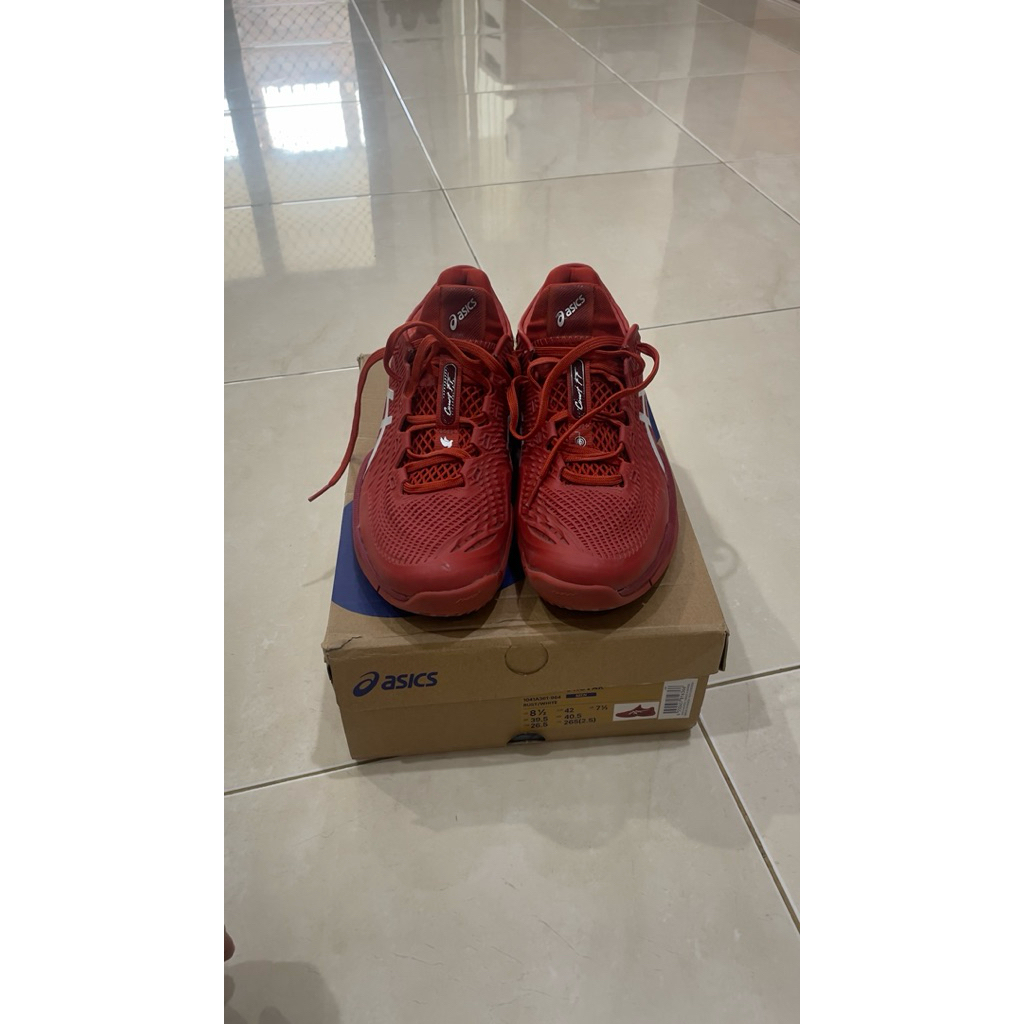 Sepatu Tenis Asics Court FF3 Novak size 42 bekas