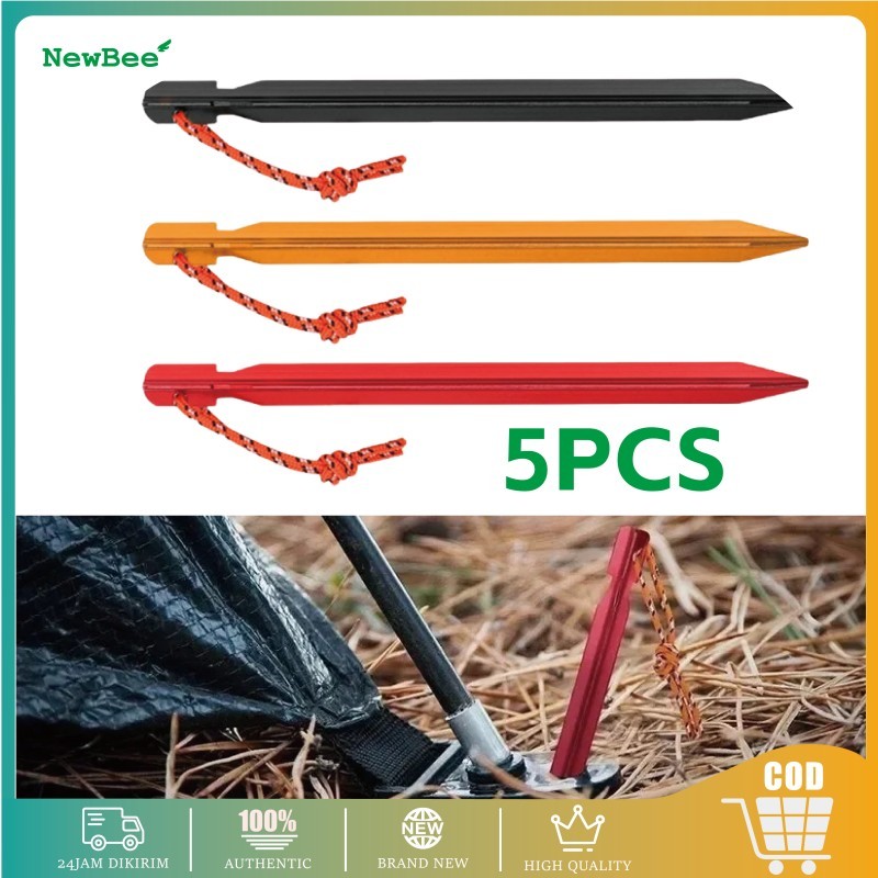 Pasak Tenda Aloy 18cm Bahan Paduan Aluminium Pasak Tenda Model Y Ultralight High Hardness