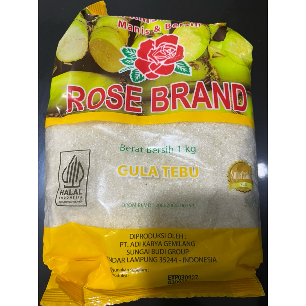 

gula Rose brand kuning 1kg