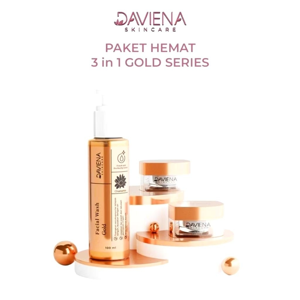GolD SERIES DAVIENA Skincare Paket Hemat PAKET GOLD SERIES DAVINA SKINCARE / PAKET DARKS SPOT DAVIEN